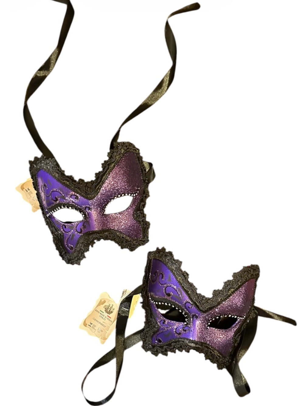 Authentic Venetian Masquerade Mask - Hand Made in Italy (NWT) Purple